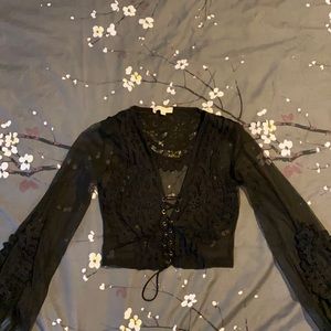 Beautiful see through women top